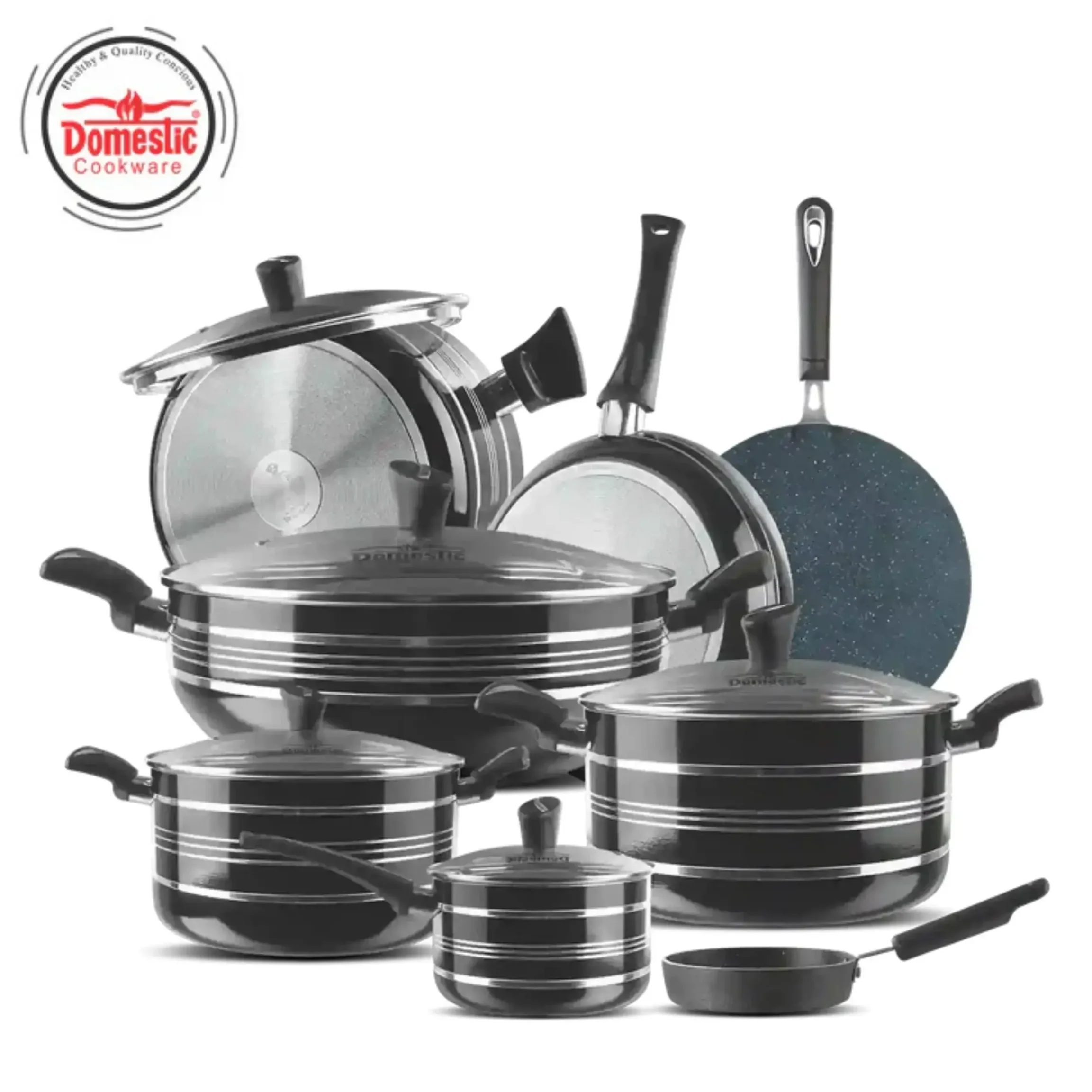 Stylish 21-Pc Gift Set with Marble Coating